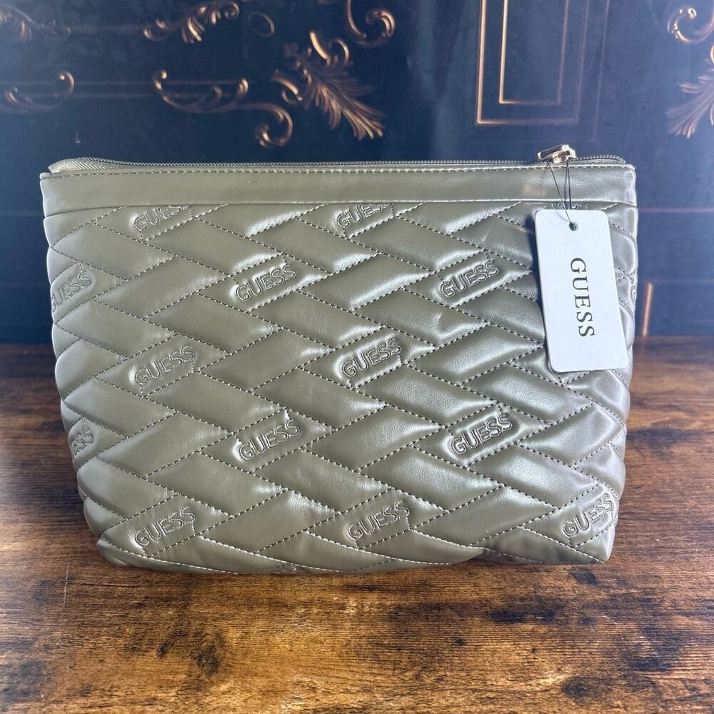 Guess Quilted Cosmetic Travel Bag - FREE SHIPPING